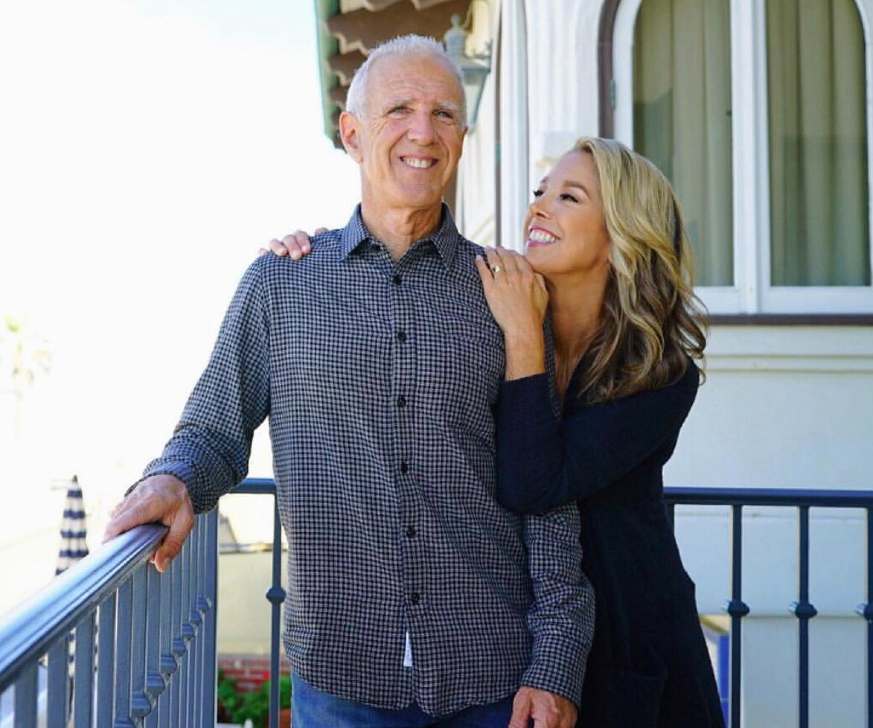 Image of the American fitness instructor, Denise Austin and her husband