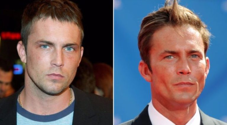 Image of an American actor, Desmond Harrington weight loss journey