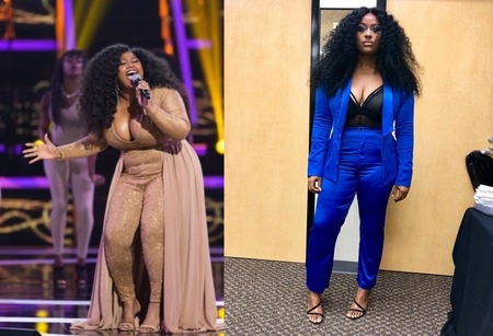 Image of popular singer, Jazmine Sullivan weight loss