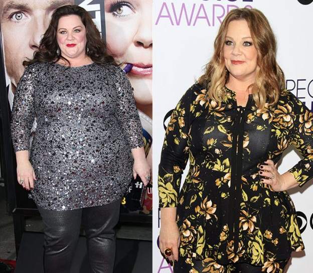 Image of famous comedian, Melissa McCarthy weight loss