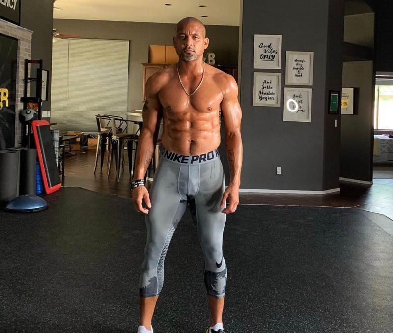 The creator of Shaun T: Fitness, Shaun Thompson after workout