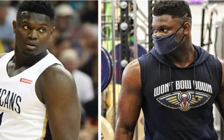 Image of professional basketball player, Zion Williamson Weight Loss