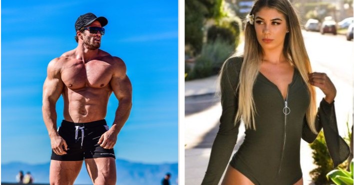 Image of a famous bodybuilder and actor, Calum Von Moger and ex-girlfriend