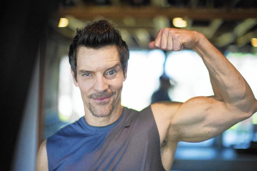 Images of a celebrity personal trainer, Tony Horton