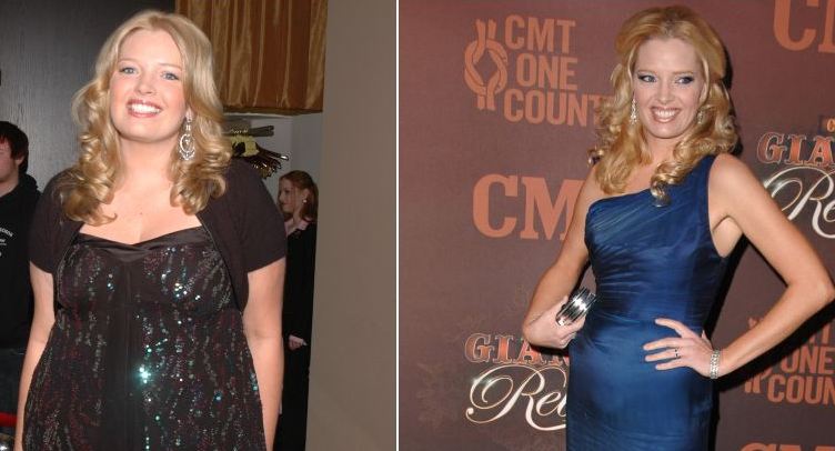 Melissa peterman before and after of weight loss